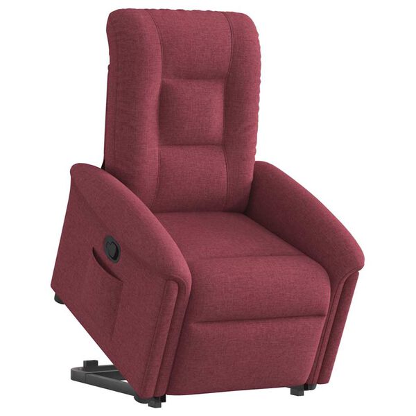 vidaXL Relaxsessel mit Aufstehhilfe Weinrot Stoff