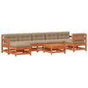 vidaXL Garten-Lounge-Set 8 stk. Wachsbraun Massives Kiefernholz
