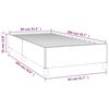 vidaXL Bettgestell ohne Matratze Dunkelgrau 80x200 cm Samt