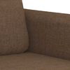 vidaXL 4-tlg. Sofagarnitur mit Kissen Braun Stoff