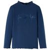 Kinder-Langarmshirt Marineblau 116