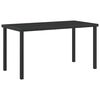vidaXL Gartentisch Schwarz 140 x 70 x 73 cm Metall