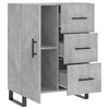 vidaXL Sideboard Betongrau 69,5x34x90 cm Holzwerkstoff