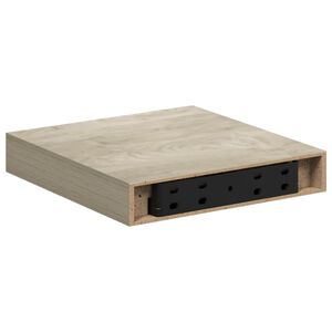 vidaXL Schwebendes Wandregal Eichefarben 23x23,5x3,8 cm MDF