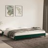 vidaXL Bettgestell ohne Matratze Dunkelgr&uuml;n 200x200 cm Samt
