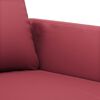 vidaXL 2-Sitzer-Sofa Weinrot 140 cm Kunstleder