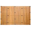 vidaXL Badematte Uni Braun 80 x 50 cm Holz