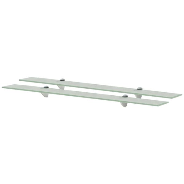 vidaXL Schweberegale 2 Stk. Glas 90x20 cm 8 mm