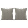 vidaXL 3-Sitzer-Sofa mit Kissen Hellgrau 180 cm Samt
