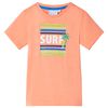 Kinder-T-Shirt Neonorange 128