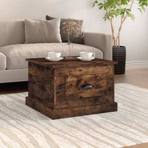 vidaXL Couchtisch R&auml;uchereiche 50x50x35 cm Holzwerkstoff