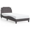 vidaXL Bettgestell ohne Matratze "Zadar" Grau 80x200 cm Kunstleder