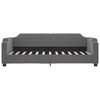 vidaXL Tagesbett Ausziehbar mit Schubladen Dunkelgrau 100x200 cm Stoff