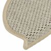 vidaXL Treppenmatten Selbstklebend Sisal-Look 15 Stk 65x21x4 Hellbeige