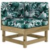 vidaXL 7-tlg. Garten-Lounge-Set mit Kissen Impr&auml;gniertes Kiefernholz