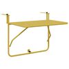 vidaXL H&auml;ngender Balkontisch Gold 60 x 39 x 65 cm Stahl