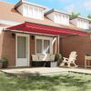 vidaXL Einziehbare Markise Rot 450 x 350 cm Polyester und Stahl