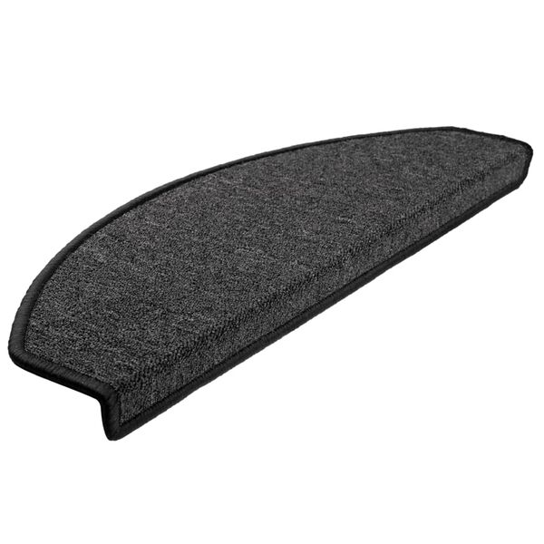vidaXL Stufenmatten 10 Stk. 65x24x4 cm Anthrazit Halbrund Gro&szlig;