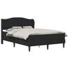 vidaXL Bettrahmen mit Kopfteil 2 Stk. Schwarz 120 x 190 cm Samt