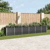 vidaXL Garten-Hochbeet Verzinkter Stahl 480x80x77 cm Anthrazit
