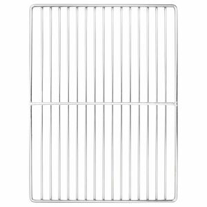 vidaXL Grillrost Silber 40 x 30 cm Edelstahl