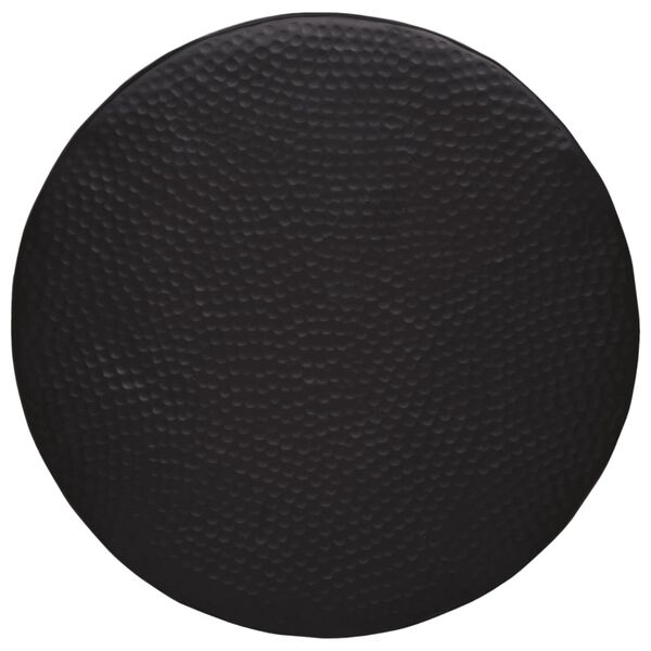 vidaXL Couchtisch Aluminium Geh&auml;mmert &Oslash; 50x30 cm Schwarz