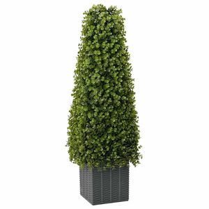 vidaXL Eukalyptus Gras Turm Gr&uuml;n 27 x 27 x 90 cm Kunststoff
