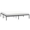 vidaXL Bettgestell Metall Schwarz 180x200 cm