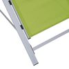 vidaXL Sonnenliege Textilene und Aluminium Gr&uuml;n