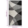 vidaXL Wohnzimmerteppich 80x150 cm Mehrfarbig