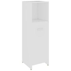 vidaXL Badezimmerschrank Wei&szlig; 30x30x95 cm Holzwerkstoff