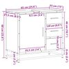 vidaXL Badschrank Sonoma-Eiche 65x33x60 cm Holzwerkstoff
