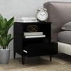 vidaXL Nachttisch Schwarz 40x35x50 cm