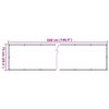 vidaXL Balkon-Sichtschutz Pflanzen-Optik Gr&uuml;n 500x75 cm PVC