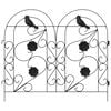 vidaXL Gartenzaun Spalier Schwarz 308,5 x 54,5 x 0,3 cm