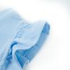 Kinder-T-Shirt mit R&uuml;schen&auml;rmeln Hellblau 128