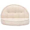 vidaXL Pouf 100x20 cm Beige Stoff