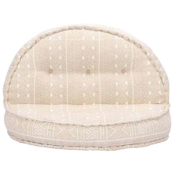 vidaXL Pouf 100x20 cm Beige Stoff
