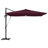 vidaXL Roma Parasol Rot 286 x 284 x 270 cm Aluminium und Polyester