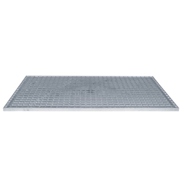 vidaXL Gitter Silber 100 x 60 x 2 cm Feuerverzinkter Stahl