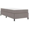 vidaXL Boxspringbett Taupe 100 x 200 cm Stoff
