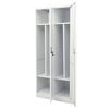 vidaXL Kleiderschrank Hellgrau 80x50x180 cm Stahl