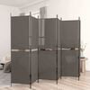 vidaXL 6-tlg. Paravent Anthrazit 300x220 cm Stoff