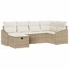 vidaXL Sofa Set 7 stk. Poly-Rattan