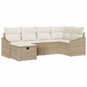 vidaXL Sofa Set 7 stk. Poly-Rattan