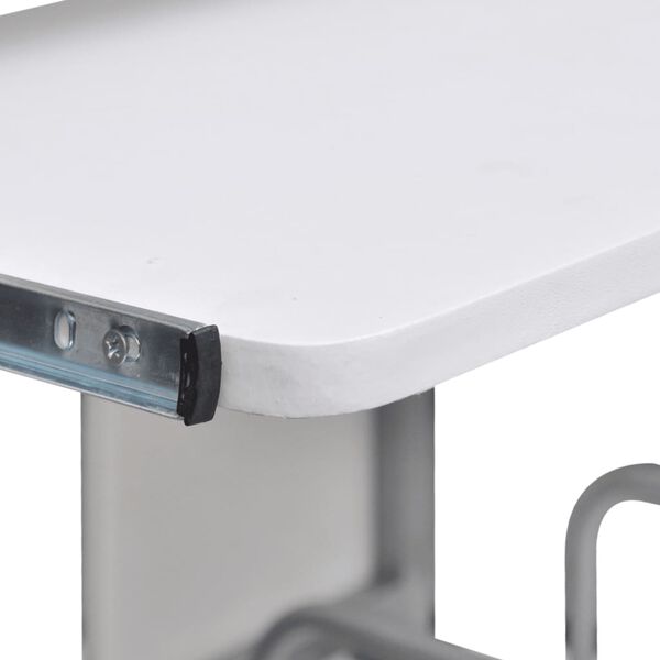 vidaXL Computertisch Wei&szlig; 110x52x88,5 cm Holzwerkstoff