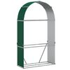 vidaXL Kaminholzunterstand Gr&uuml;n 120x45x210 cm Verzinkter Stahl
