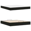 vidaXL Bettgestell mit Matratze mit Matratze 2 pcs Schwarz Samt