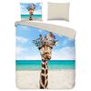 Pure Bettw&auml;sche-Set COOL GIRAFFE 140x200/220 cm