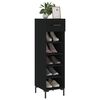 vidaXL Schuhschrank Schwarz 30x35x105 cm Holzwerkstoff